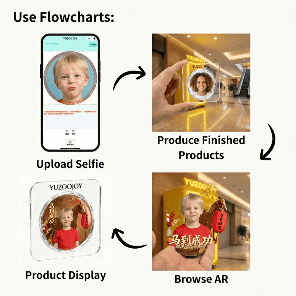 Interactive AR souvenir with digital content unlocking via scanning