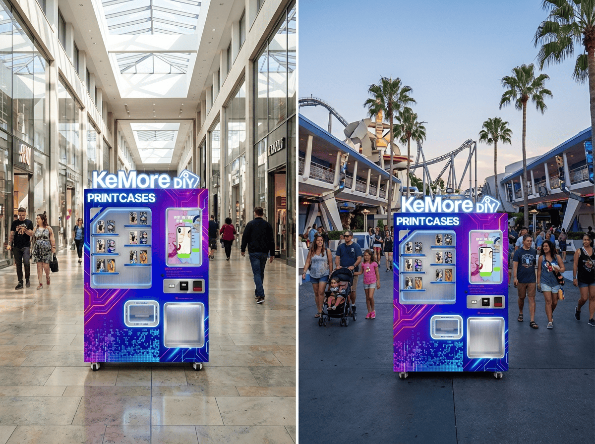 Kemore Vending Machine Deployed in a Mall